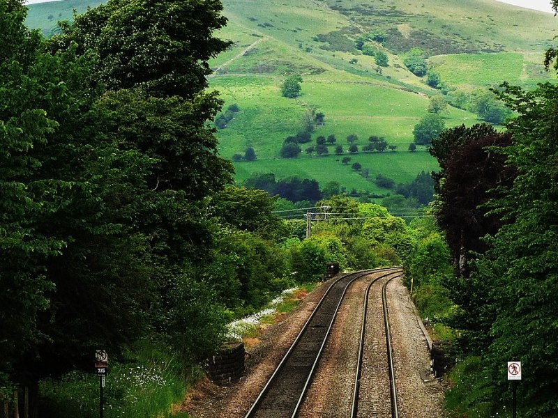 View from Hope station overbridge
